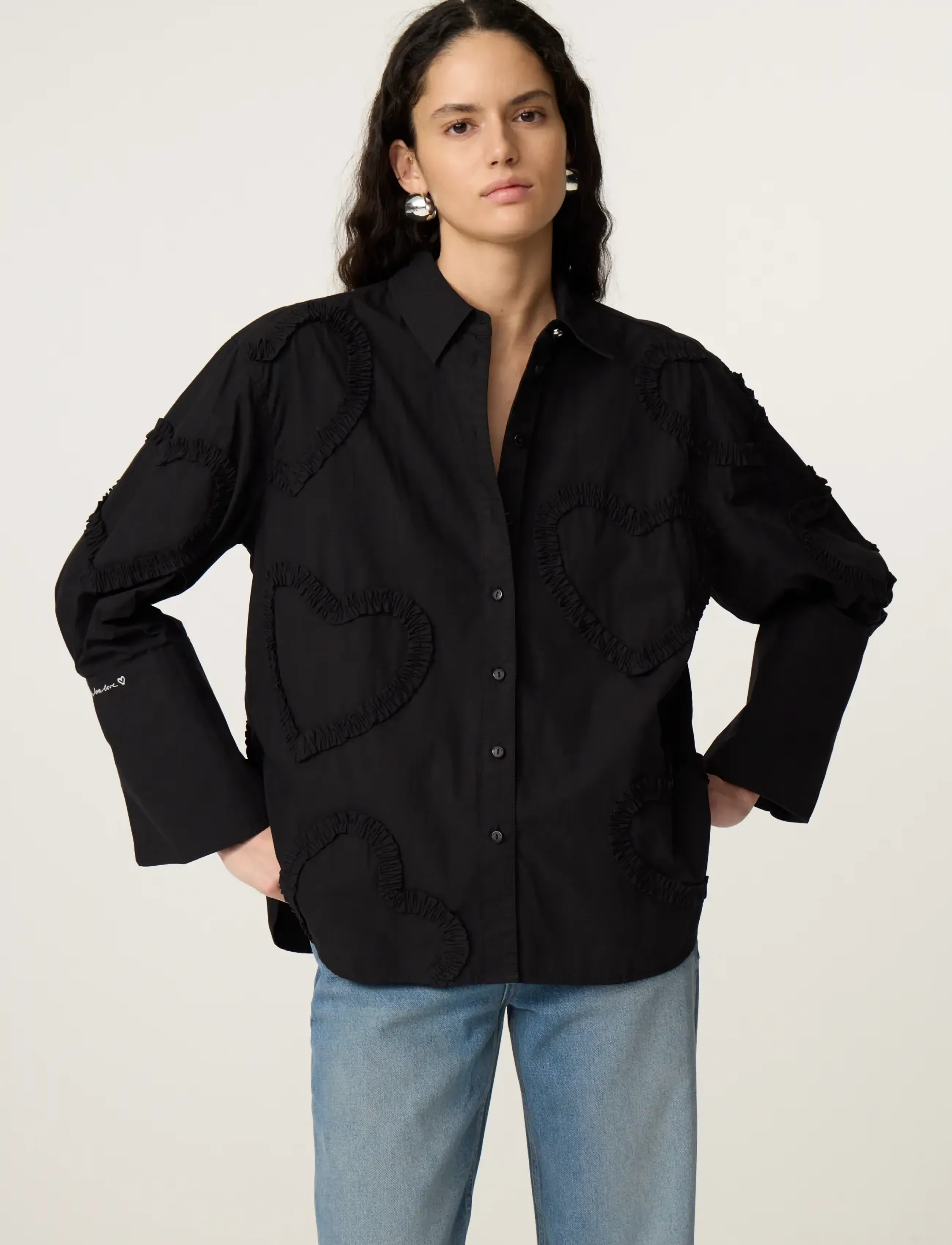 Fabienne Chapot - Horace Blouse - langärmlige hemden - black - 3