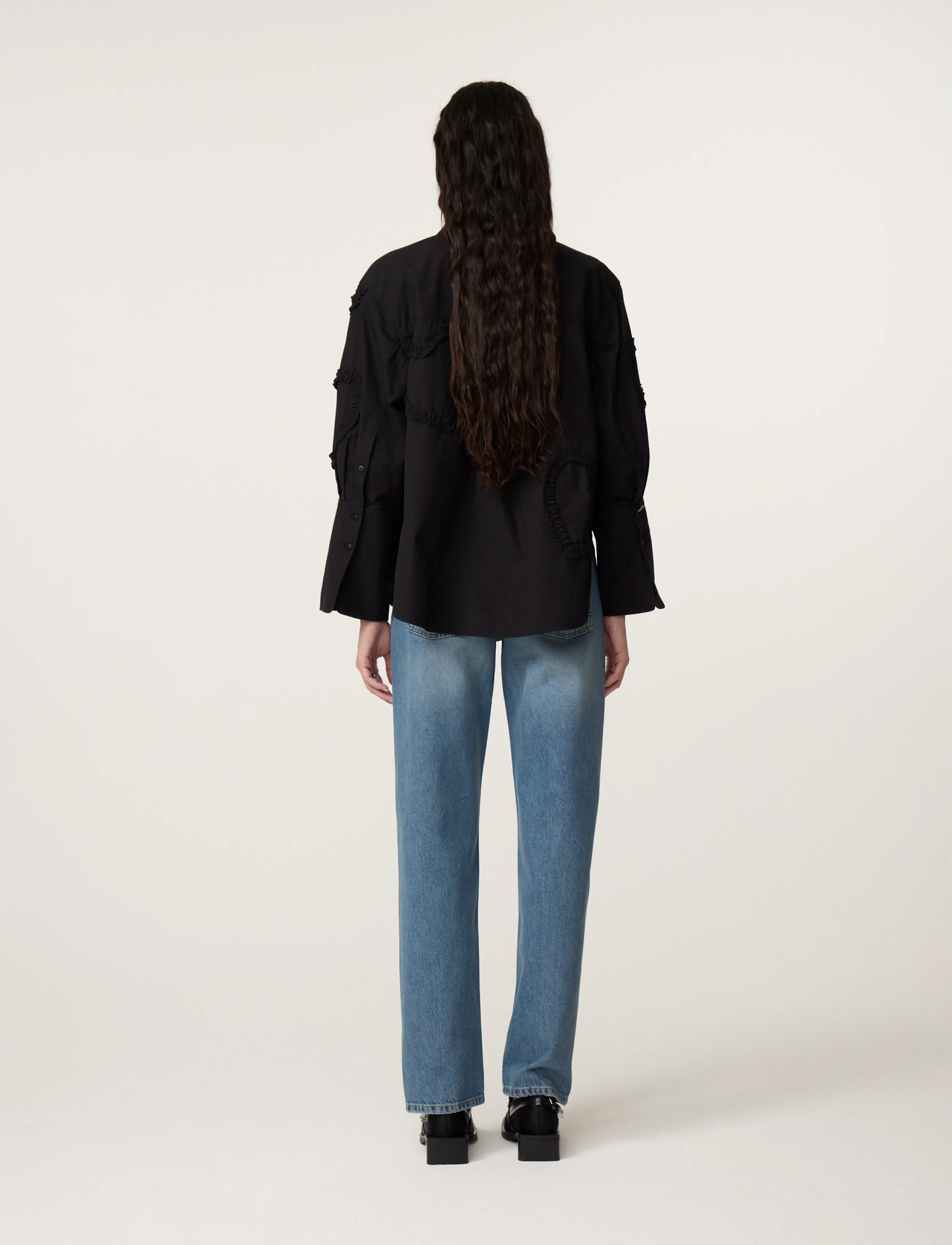Fabienne Chapot - Horace Blouse - langärmlige hemden - black - 4