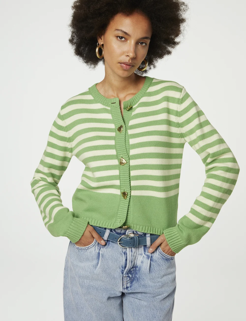 Fabienne Chapot - Stine Cardigan - koftor - pea green - 0