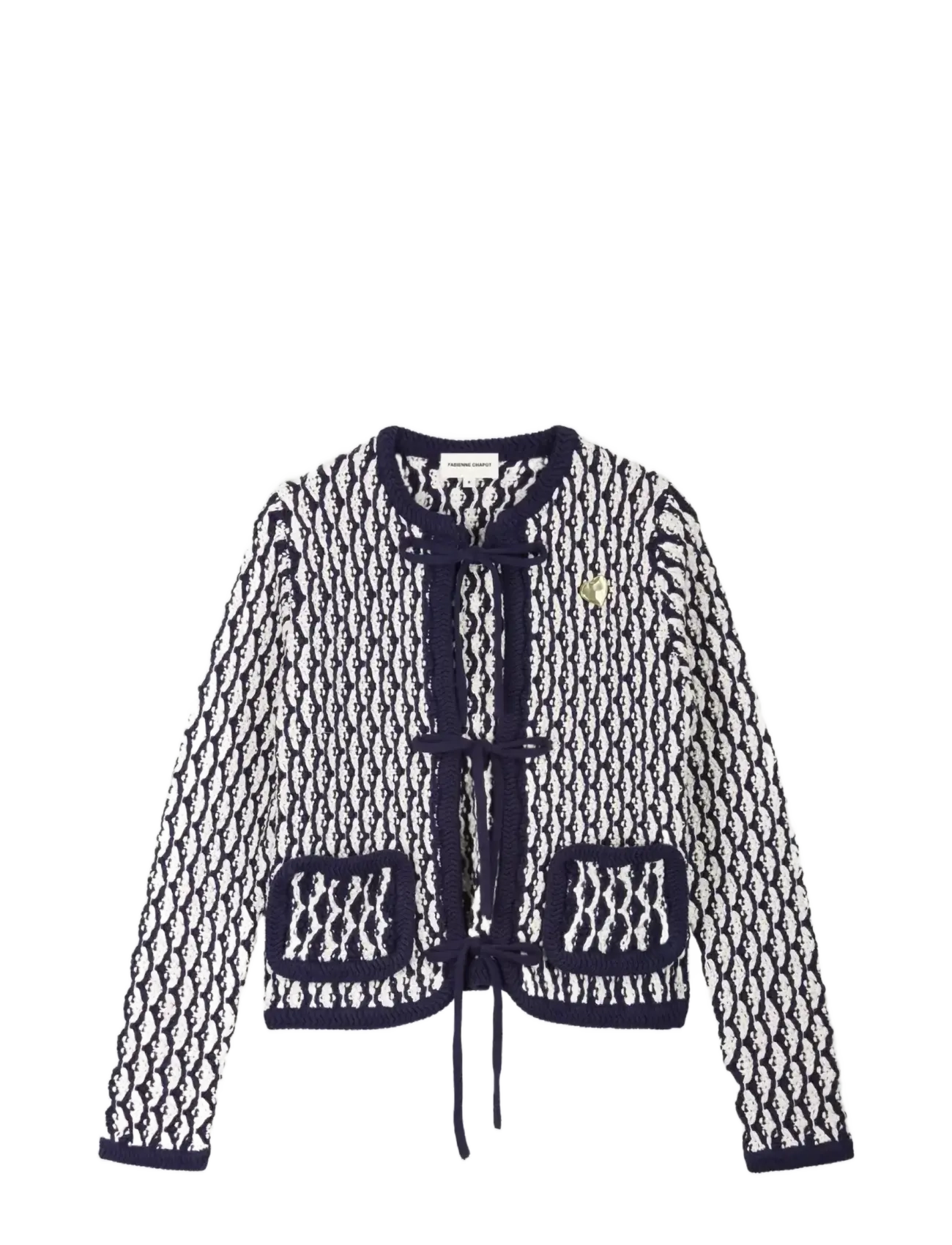Fabienne Chapot Balou Cardigan - Nyheder - COSY WHITE/NAVY / multi