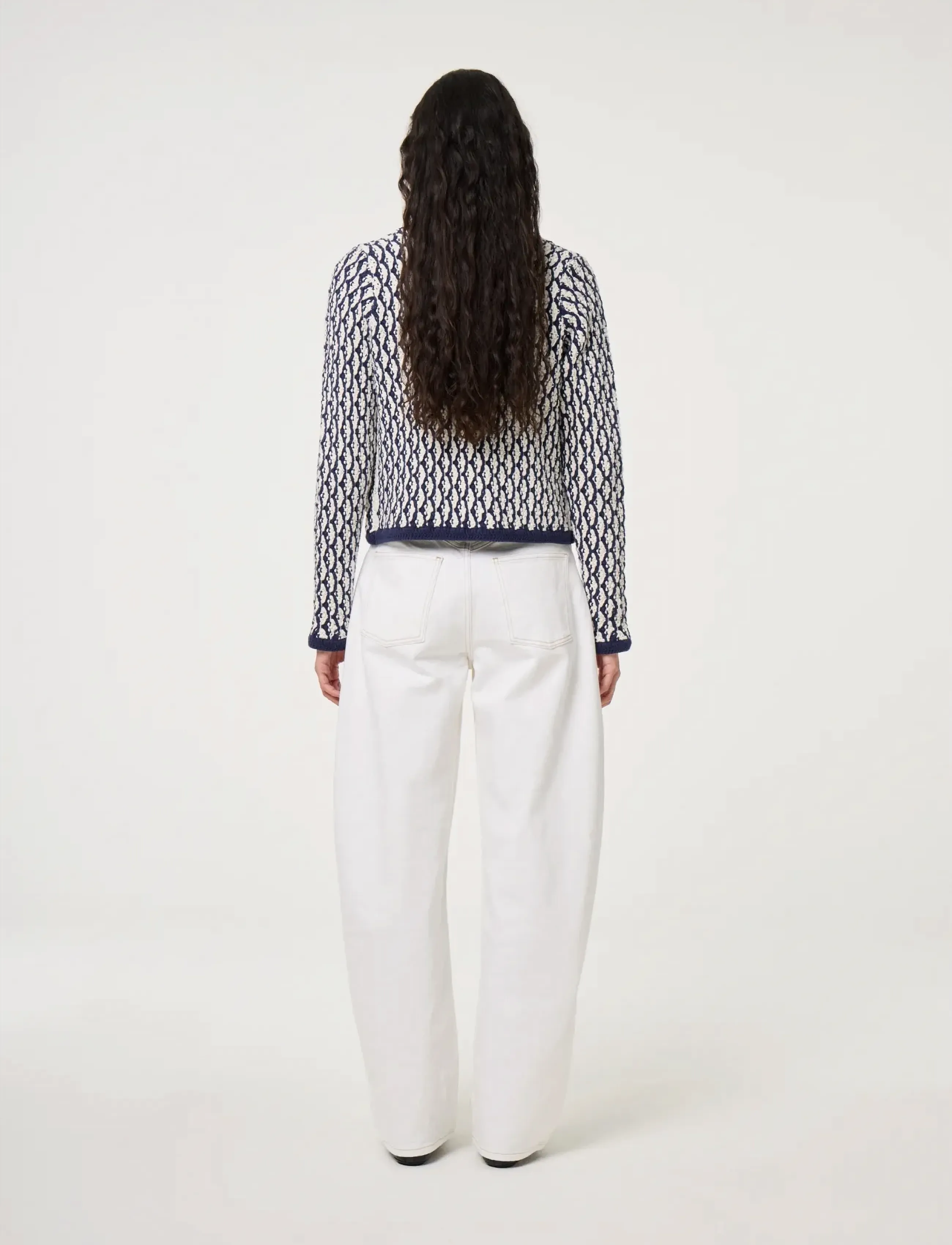 Fabienne Chapot - Balou Cardigan - cardigans - cosy white/navy - 3