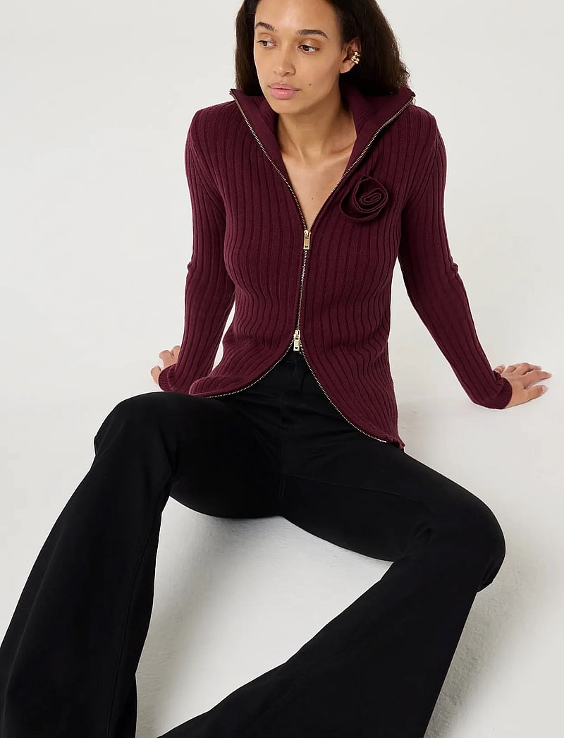 Fabienne Chapot - Balou Cardigan - cardigans - deep burgundy - 4