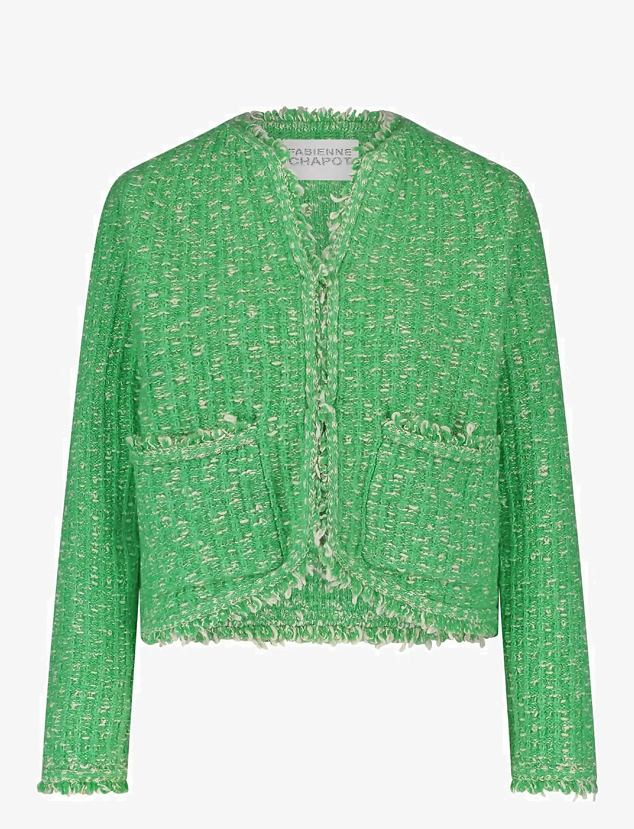 Fabienne Chapot - Henry Cardigan - bouclé - green apple - 0