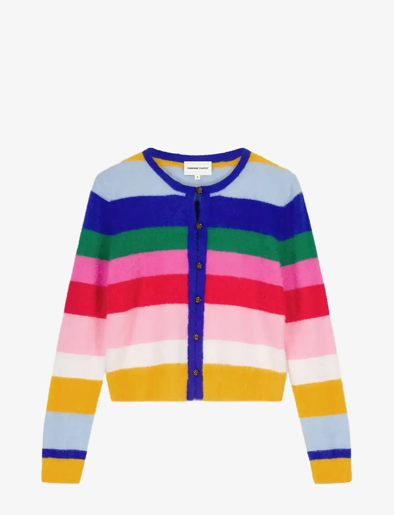 Fabienne Chapot - Henry Cardigan - bouclé - multi stripe - 1