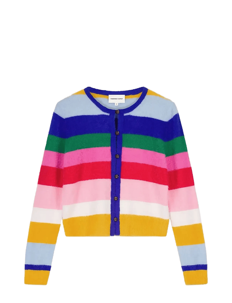 Fabienne Chapot - Henry Cardigan - bouclé - multi stripe - 1