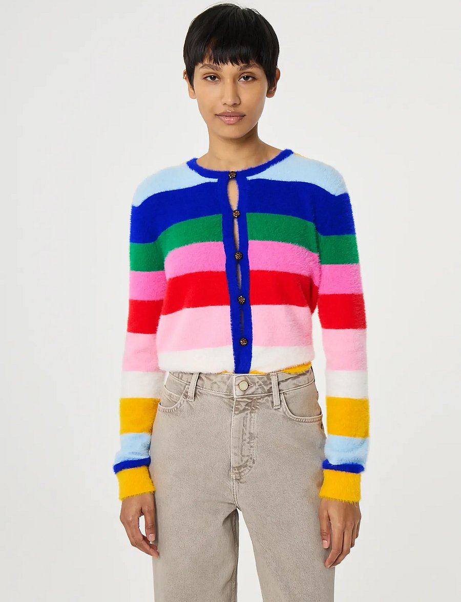 Fabienne Chapot - Henry Cardigan - bouclé blazers - multi stripe - 2