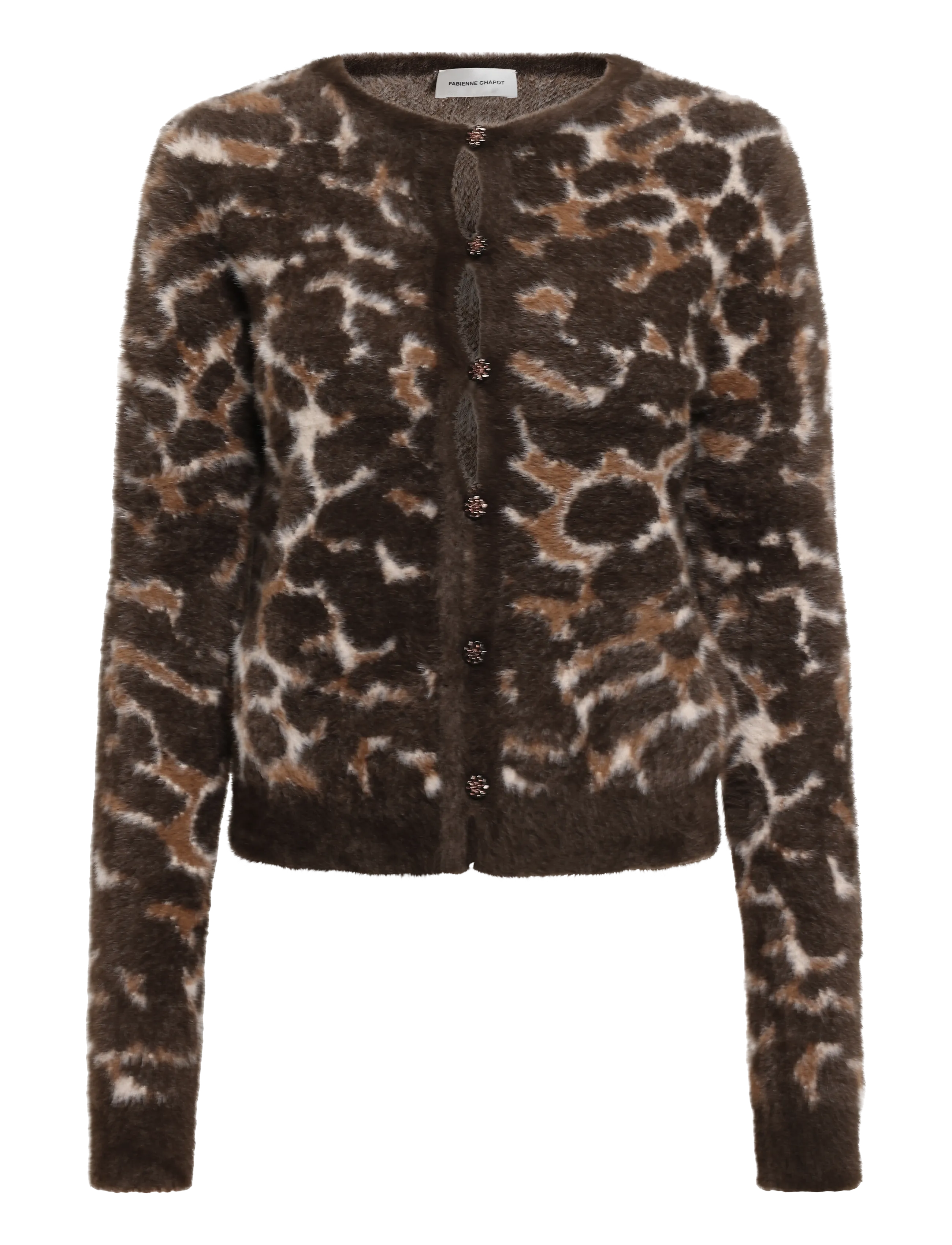 Fabienne Chapot Henry Leopard Cardigan - Fabienne Chapot - TOFFEE/CAMEL CLUB / brown