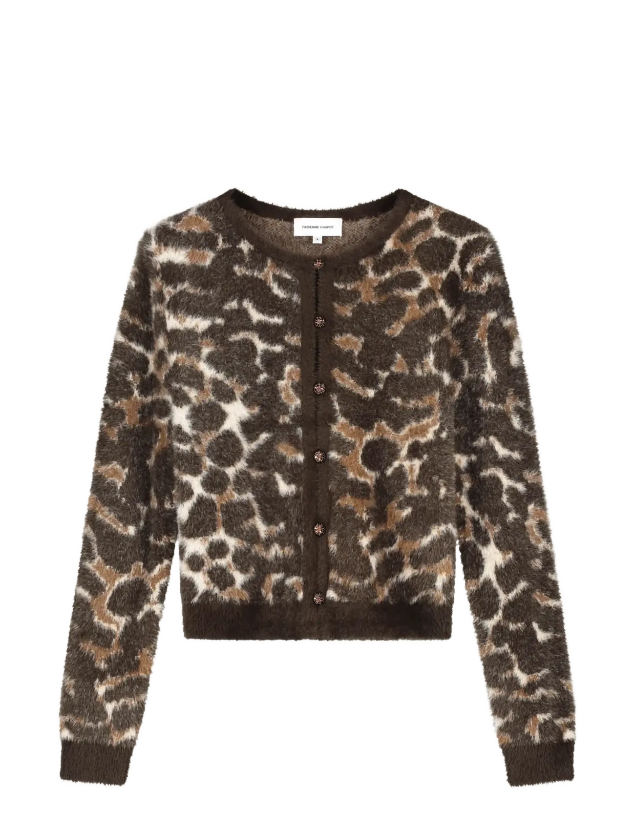 Fabienne Chapot Henry Leopard Cardigan - Strickjacken - TOFFEE/CAMEL CLUB / brown