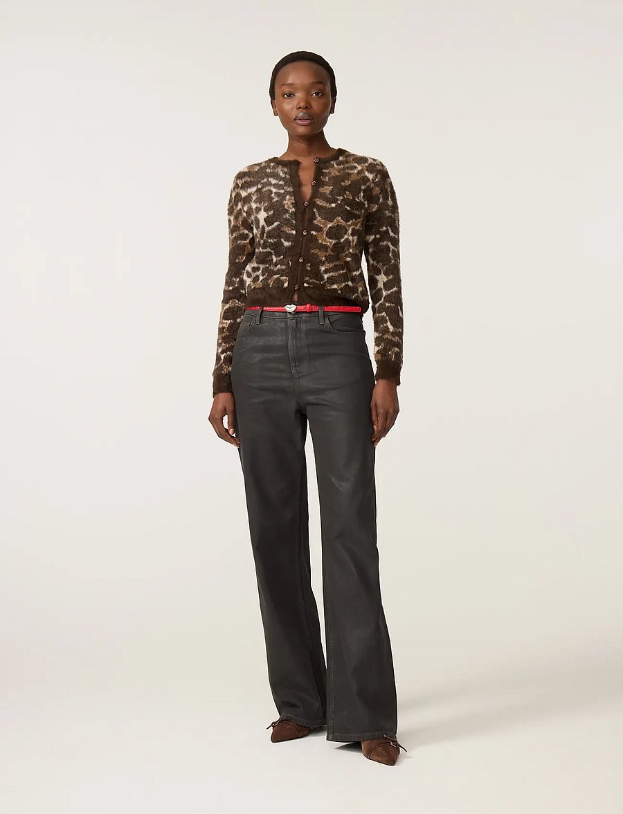 Fabienne Chapot - Henry Leopard Cardigan - strickjacken - toffee/camel club - 0
