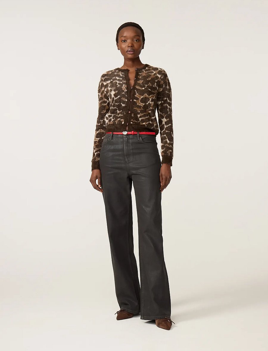 Fabienne Chapot - Henry Leopard Cardigan - strickjacken - toffee/camel club - 2