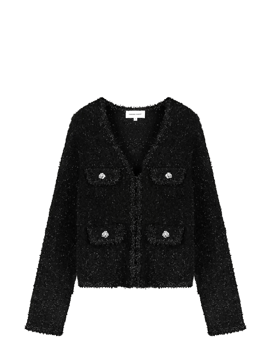 Fabienne Chapot - Envelope Cardigan - koftor - black - 1