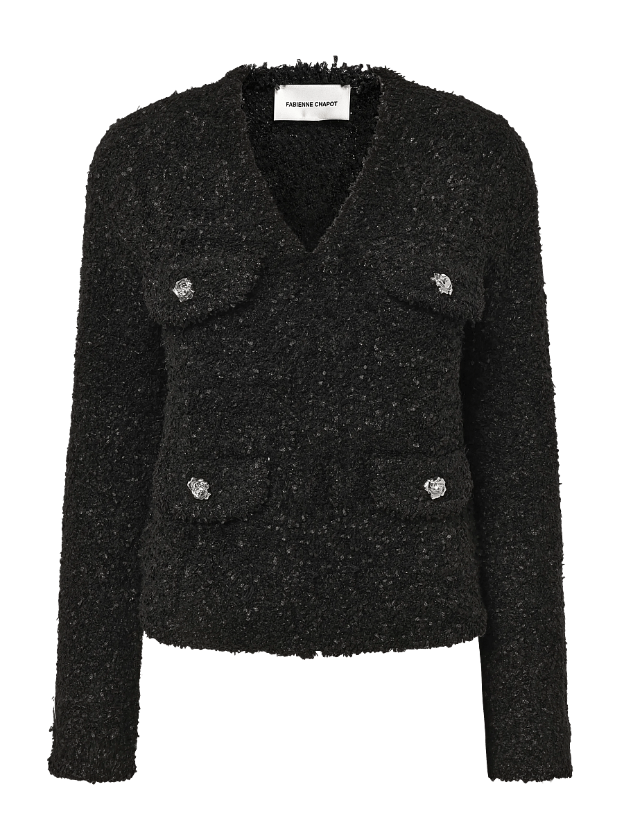 Fabienne Chapot - Envelope Cardigan - cardigans - black - 1