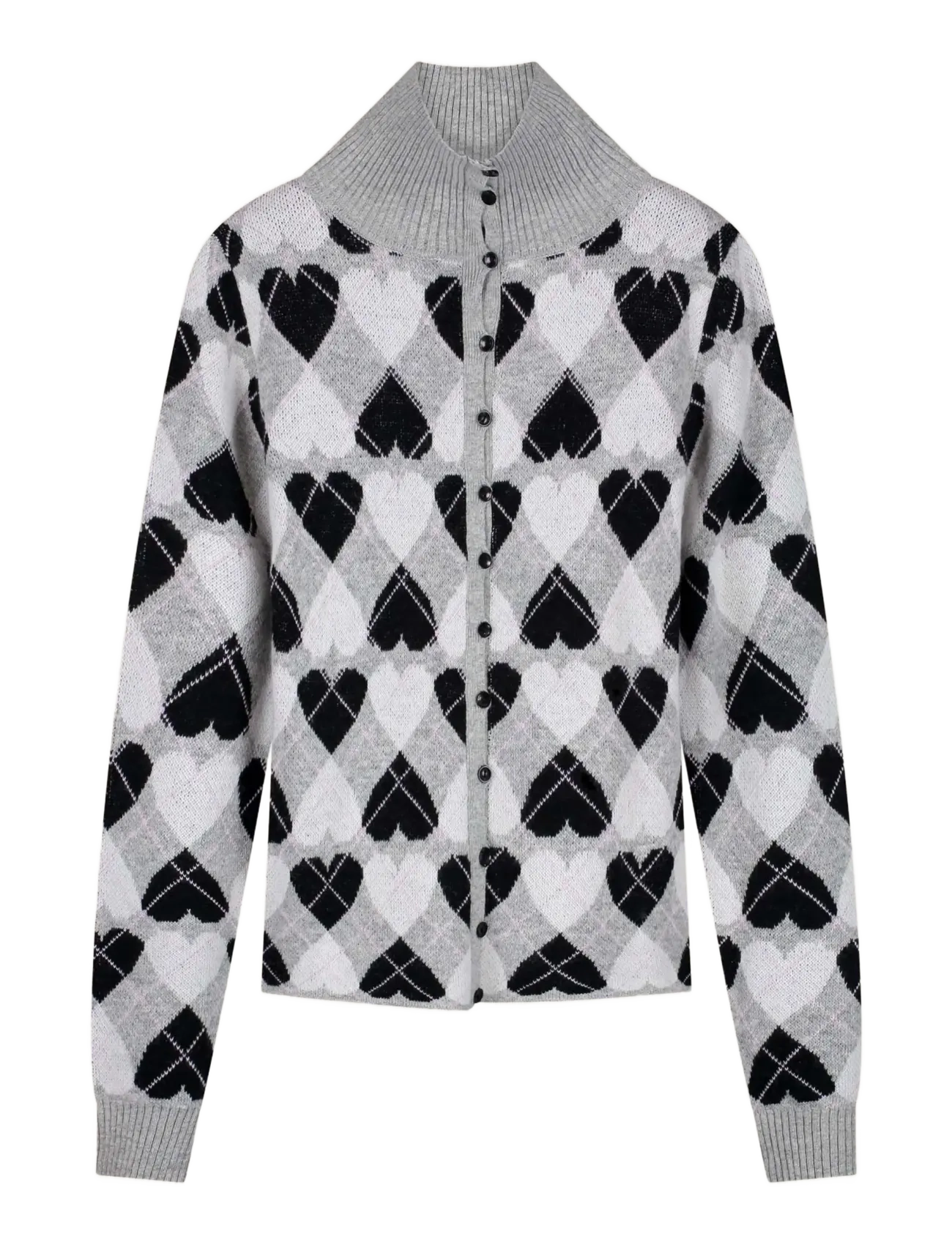 Fabienne Chapot Jamie Cardigan - Strickjacken - GREY/BLACK / grey