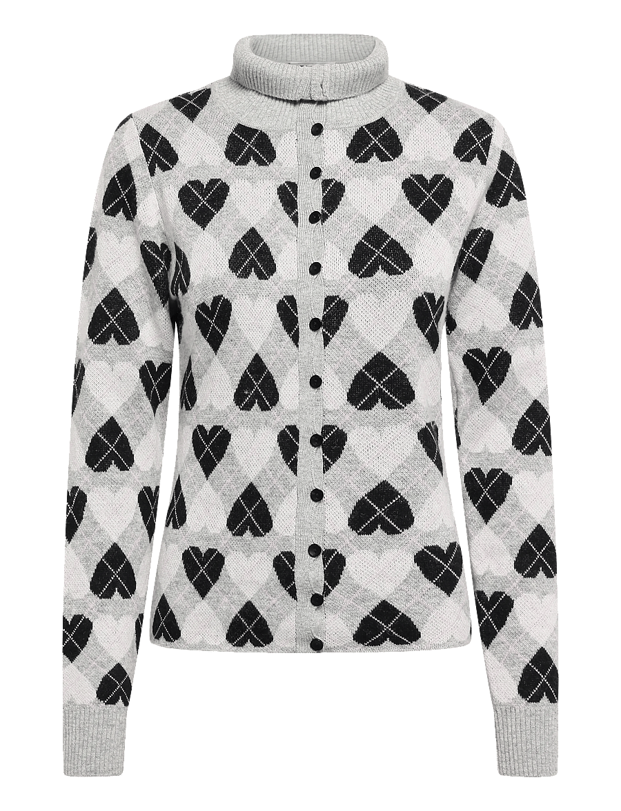 Fabienne Chapot - Jamie Cardigan - strickjacken - grey/black - 1