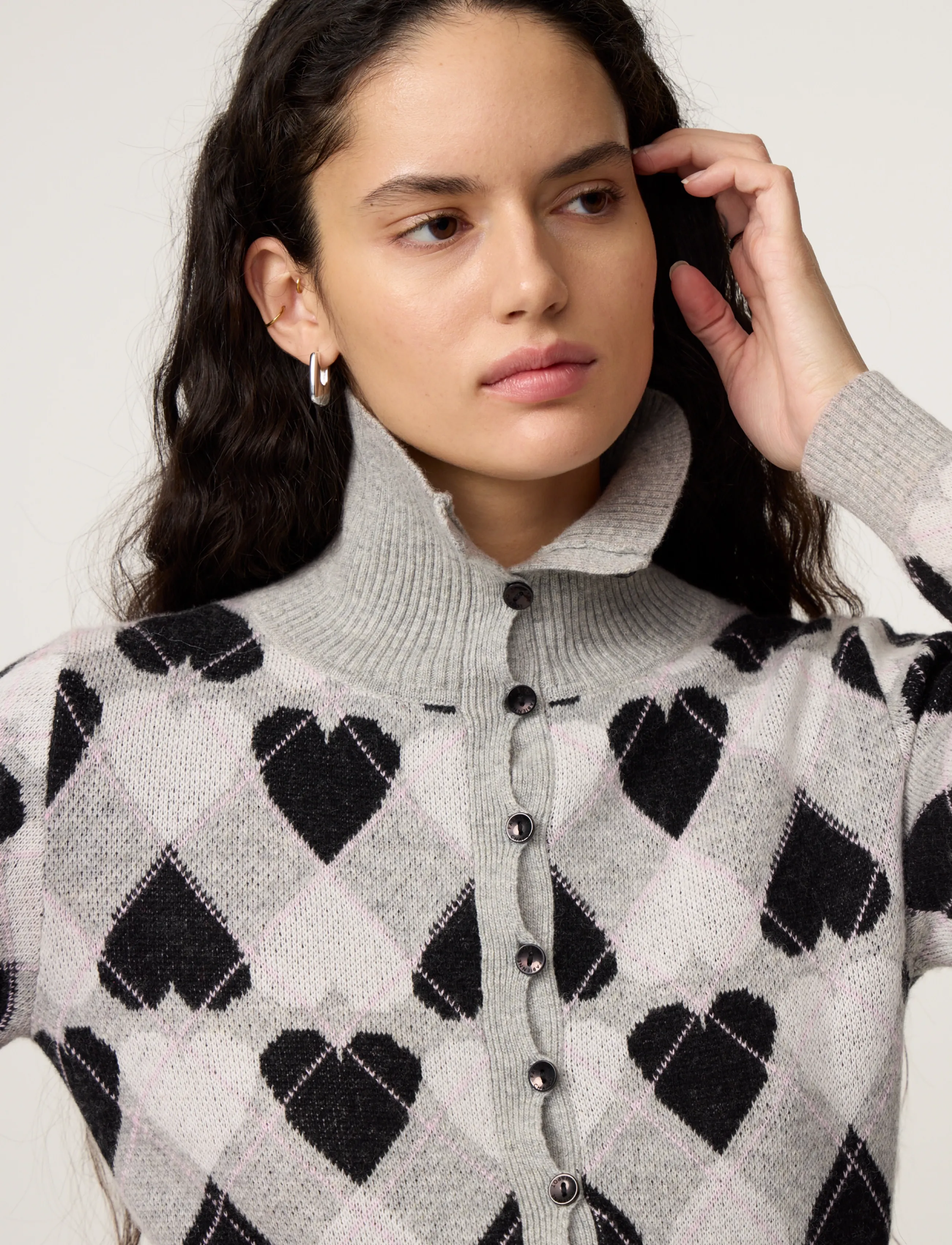Fabienne Chapot - Jamie Cardigan - strickjacken - grey/black - 2