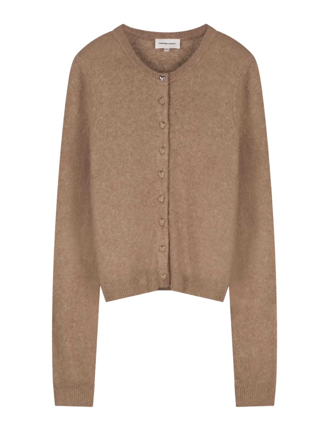 Fabienne Chapot Lidia Button Cardigan - Strickjacken - CAMEL CLUB MELANGE / brown