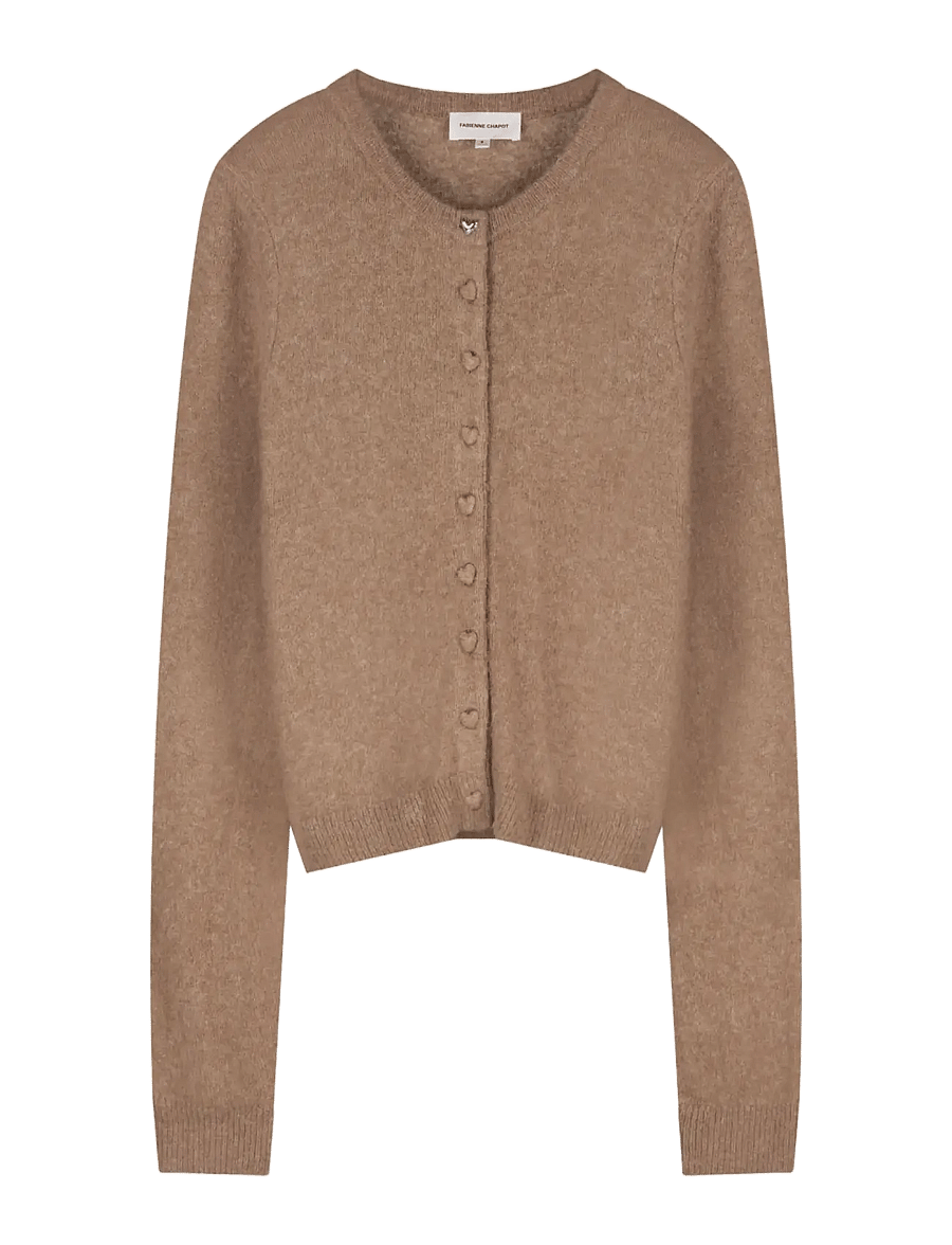 Fabienne Chapot - Lidia Button Cardigan - strickjacken - camel club melange - 1