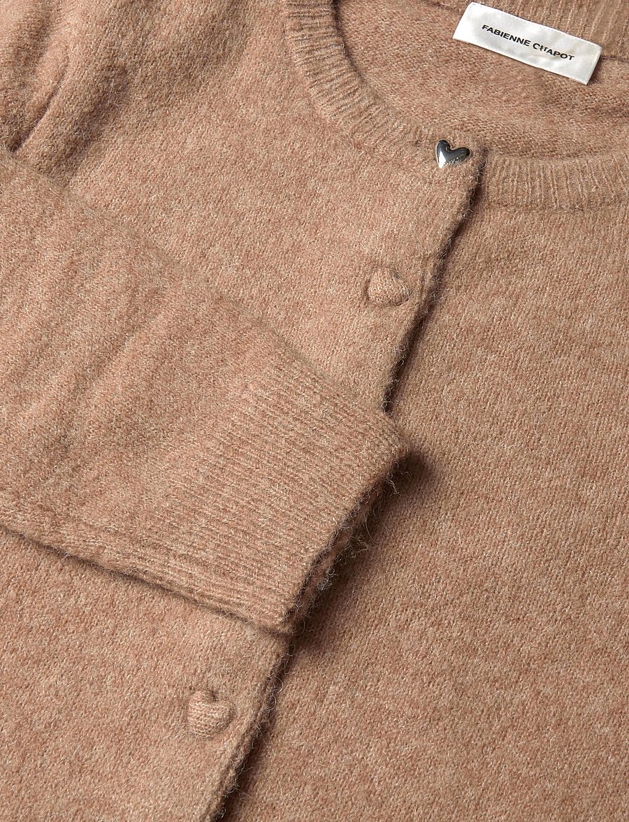 Fabienne Chapot - Lidia Button Cardigan - koftor - camel club melange - 5