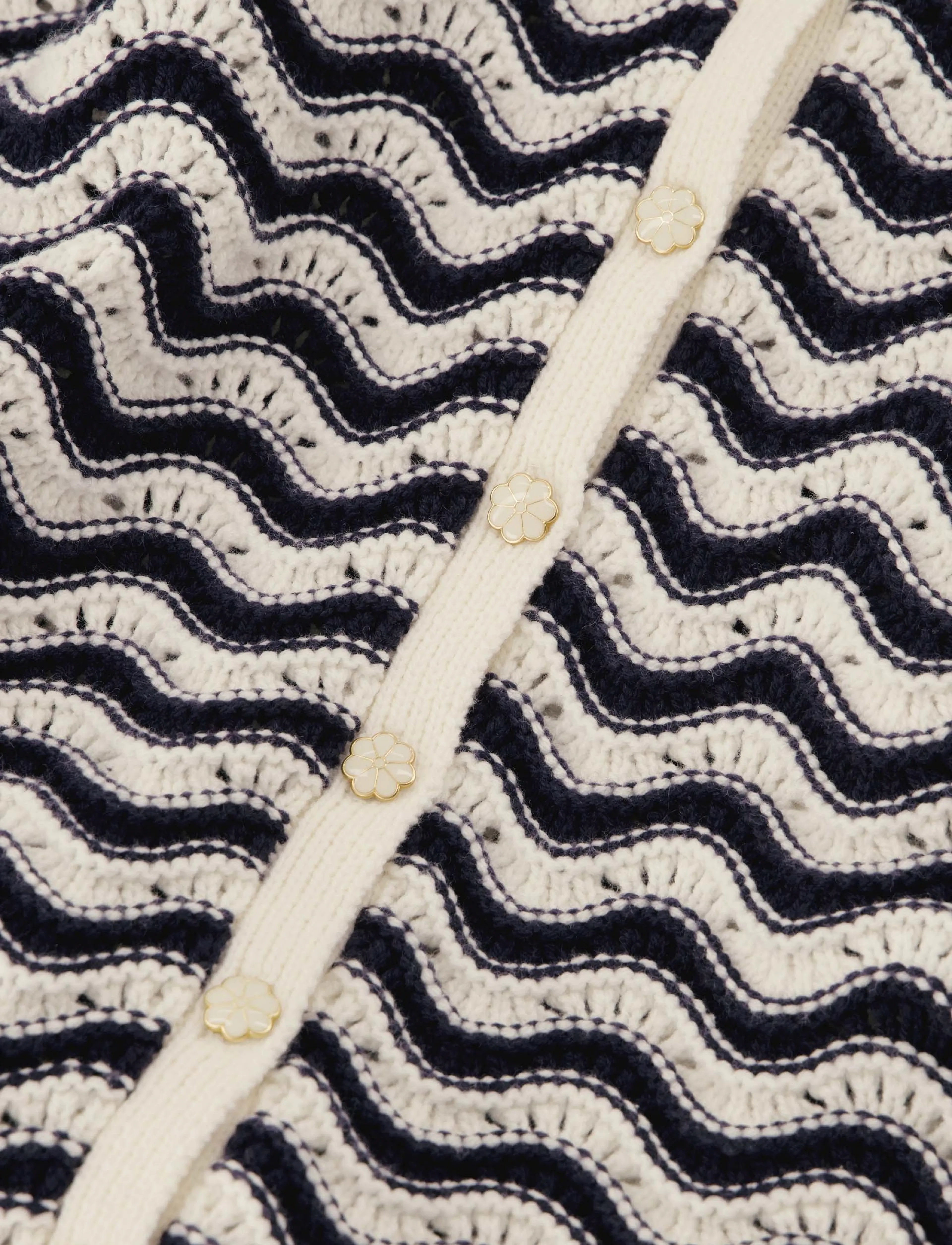 Fabienne Chapot - Caro Crochet Cardigan Long Sleeve - after midnight blue - 2
