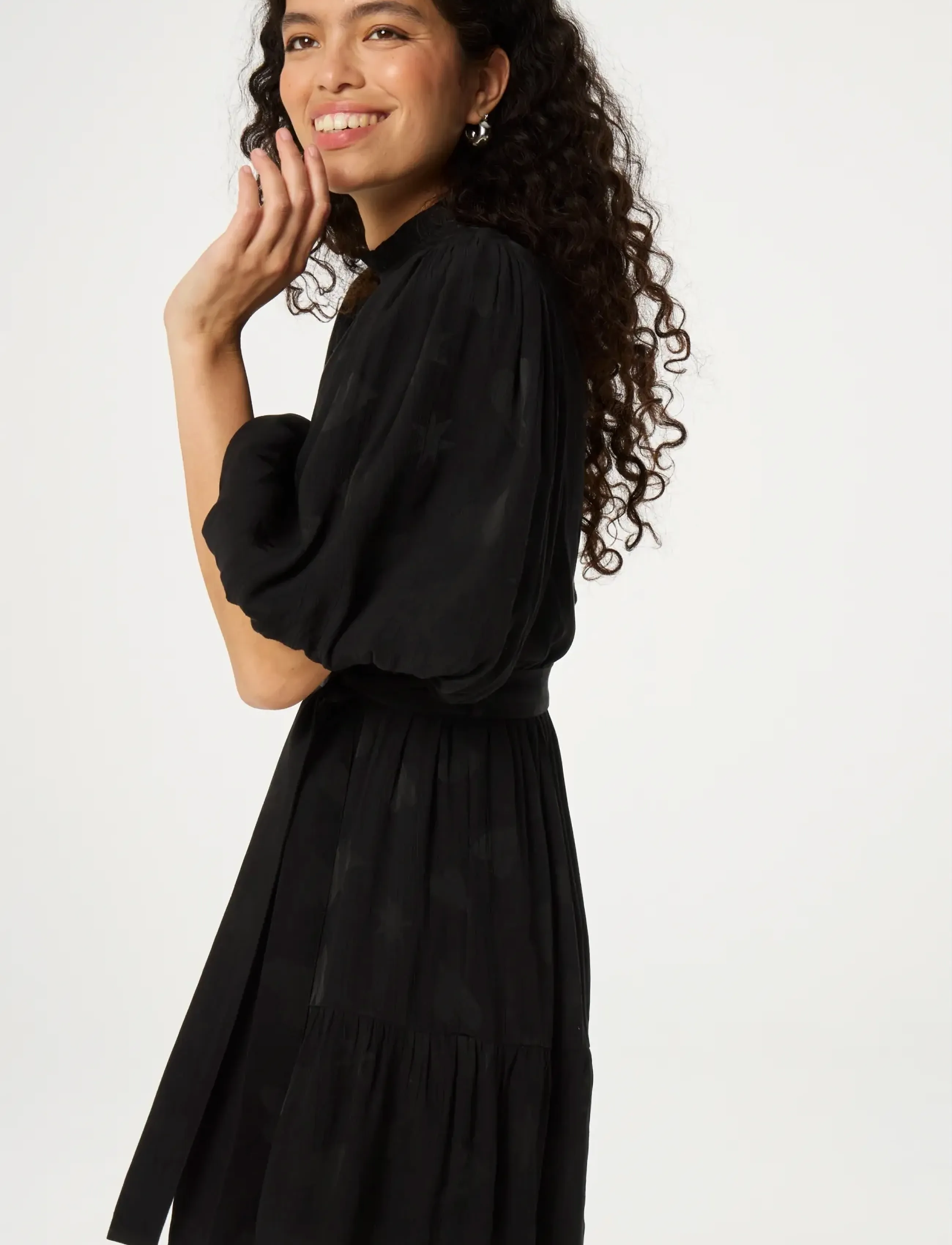 Fabienne Chapot - Roxy Jacquard Dress - festtøj til outletpriser - black - 2