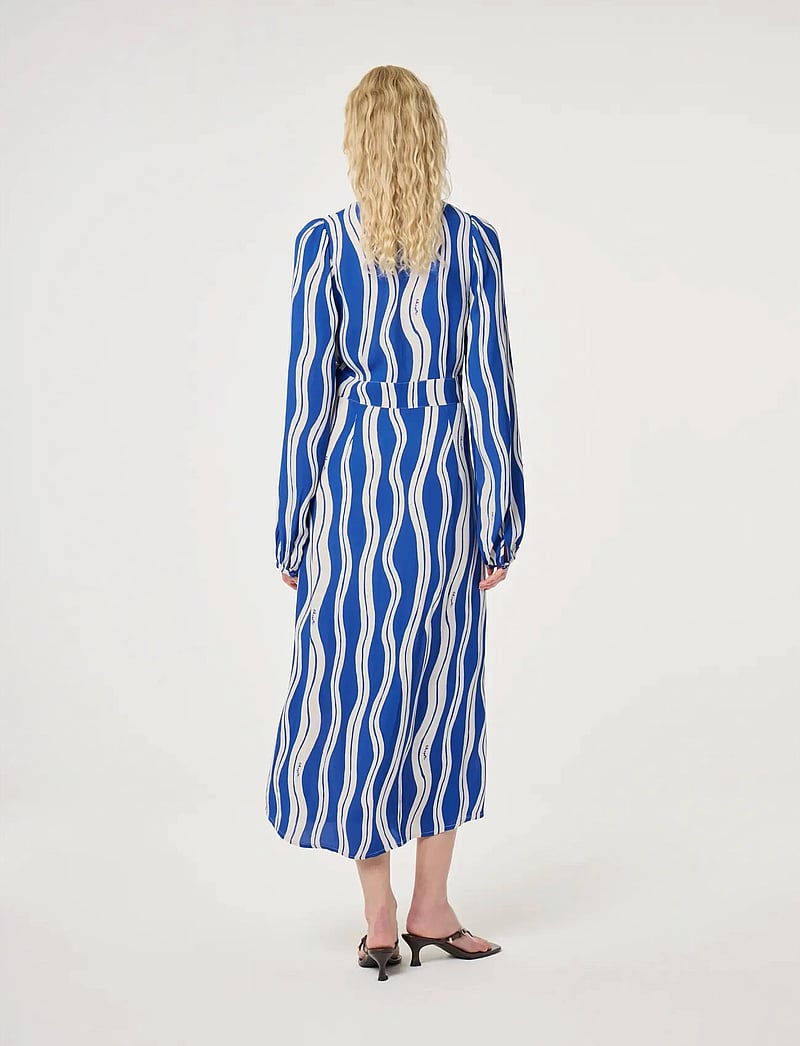 Fabienne Chapot - Ana Dress - skjortekjoler - cosy white/cobalt - 3