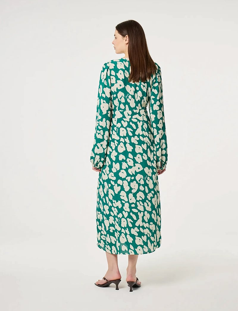 Fabienne Chapot - Ana Dress - shirt dresses - evergreen/cosy white - 3