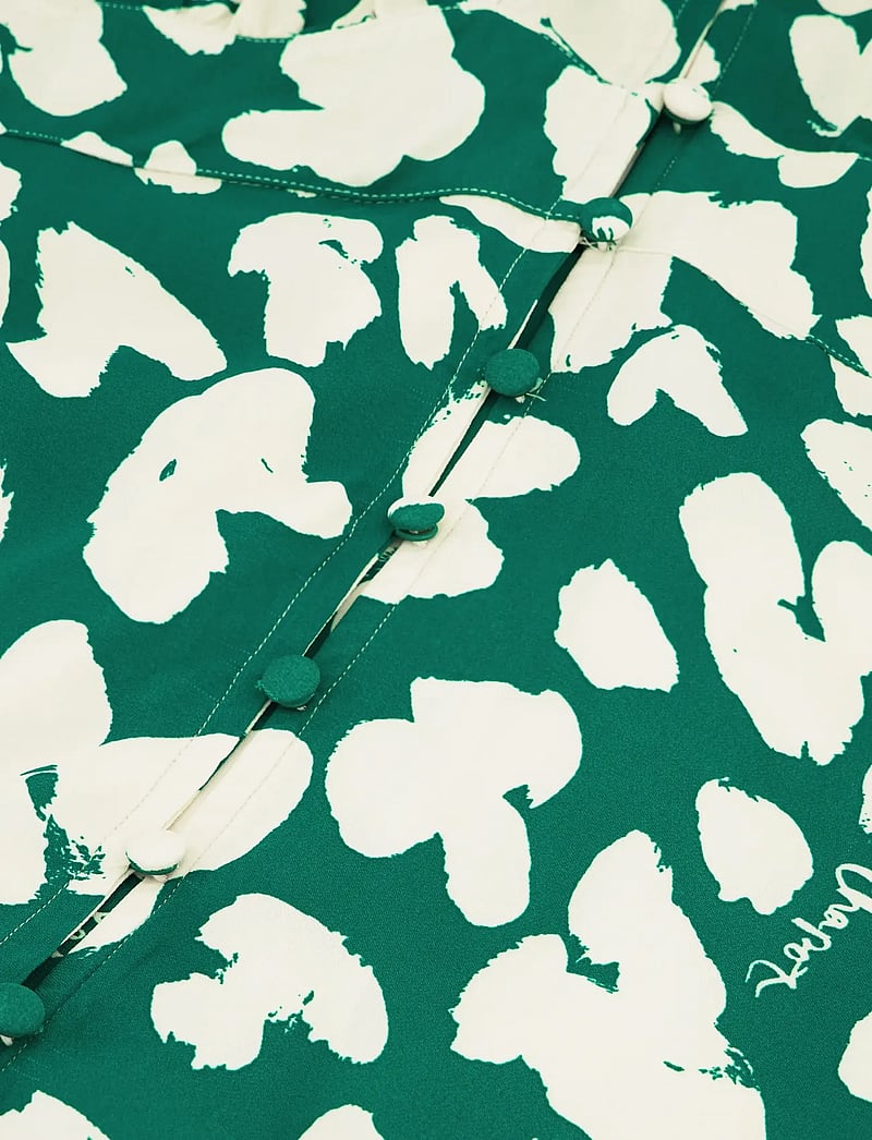 Fabienne Chapot - Ana Dress - shirt dresses - evergreen/cosy white - 4