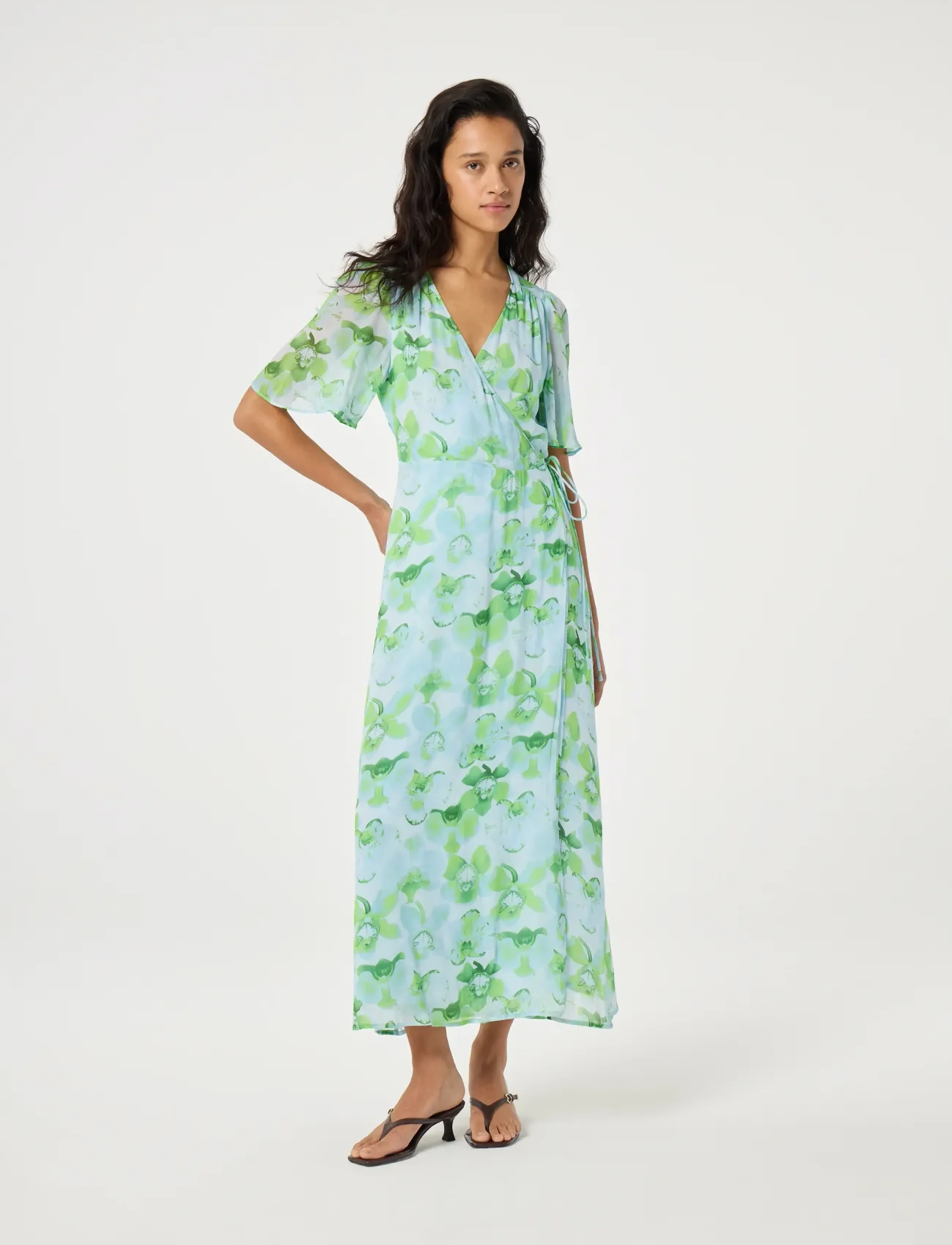 Fabienne Chapot Denise Dress - Konfirmation - LIGHT BLUE/GREEN / green