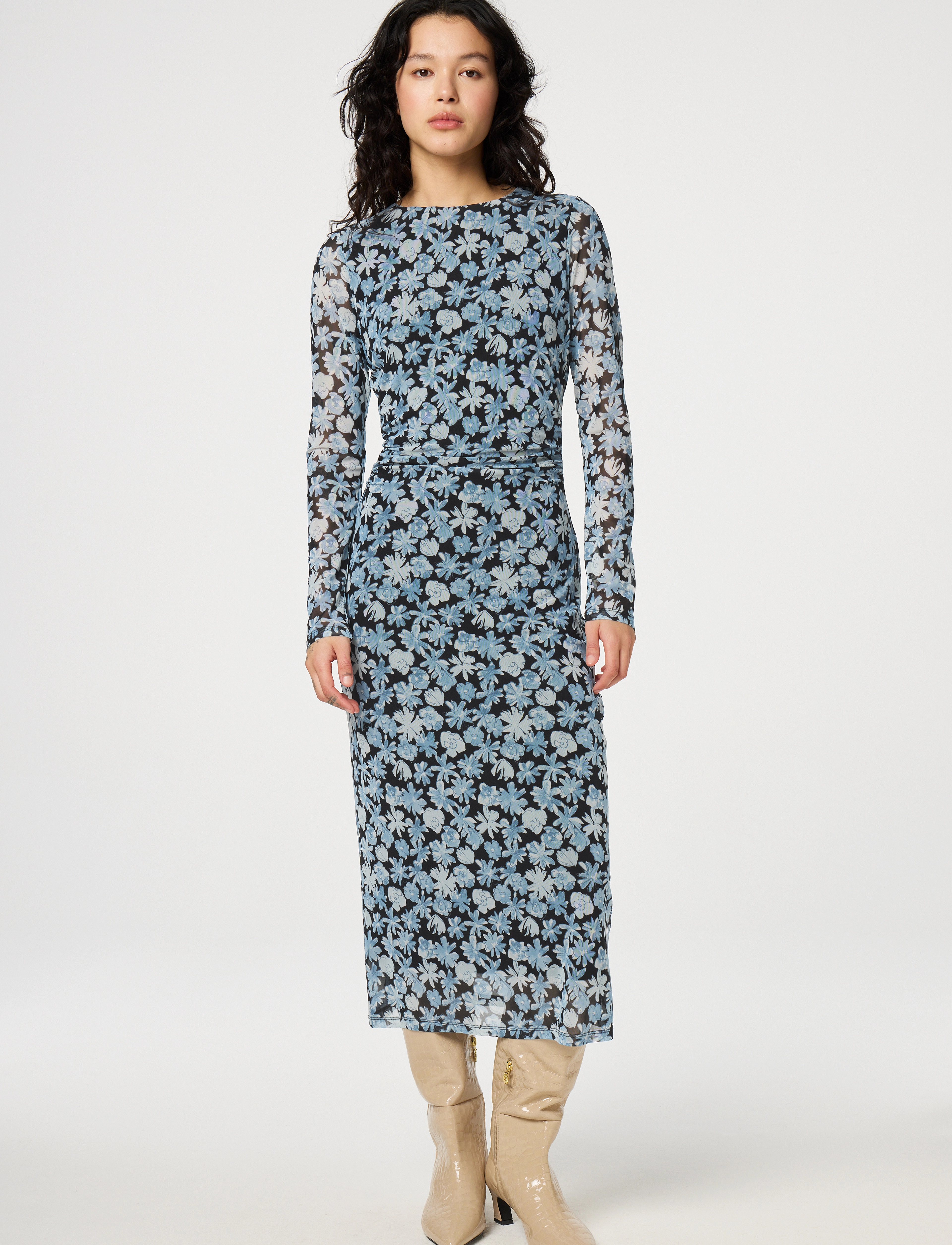 Fabienne Chapot Zita Dress - Kampagne - BLACK/BRIGHT BLUE / navy