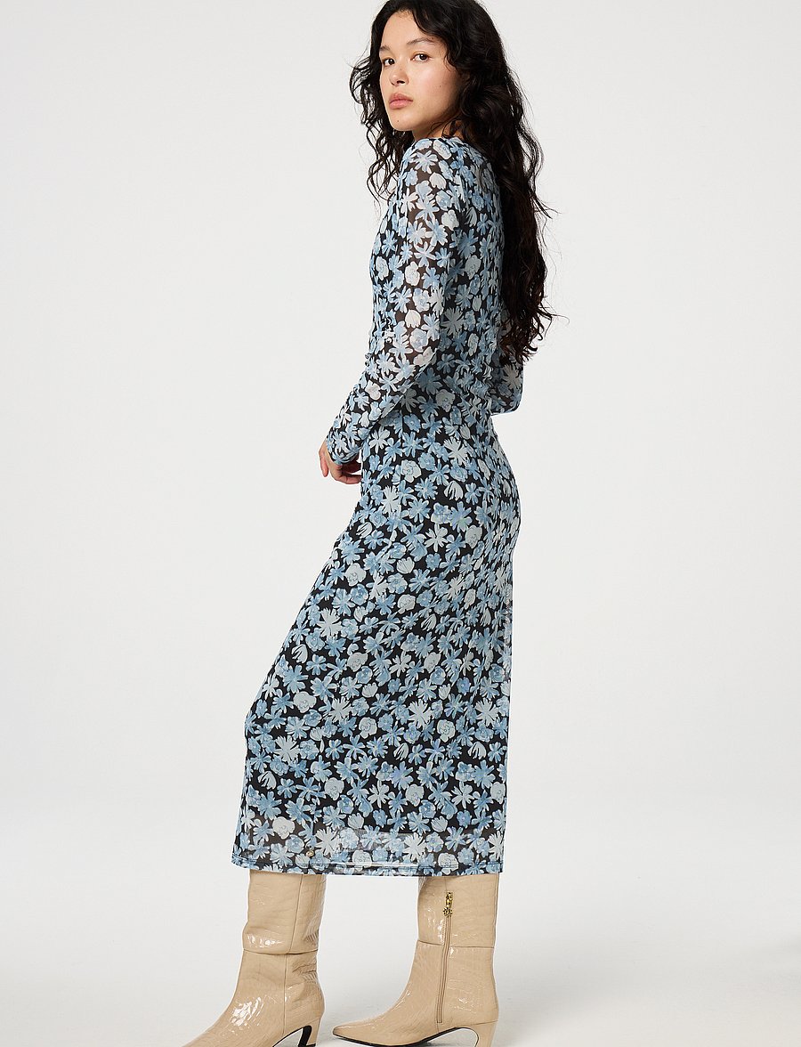 Fabienne Chapot - Zita Dress - robes midi - black/bright blue - 4