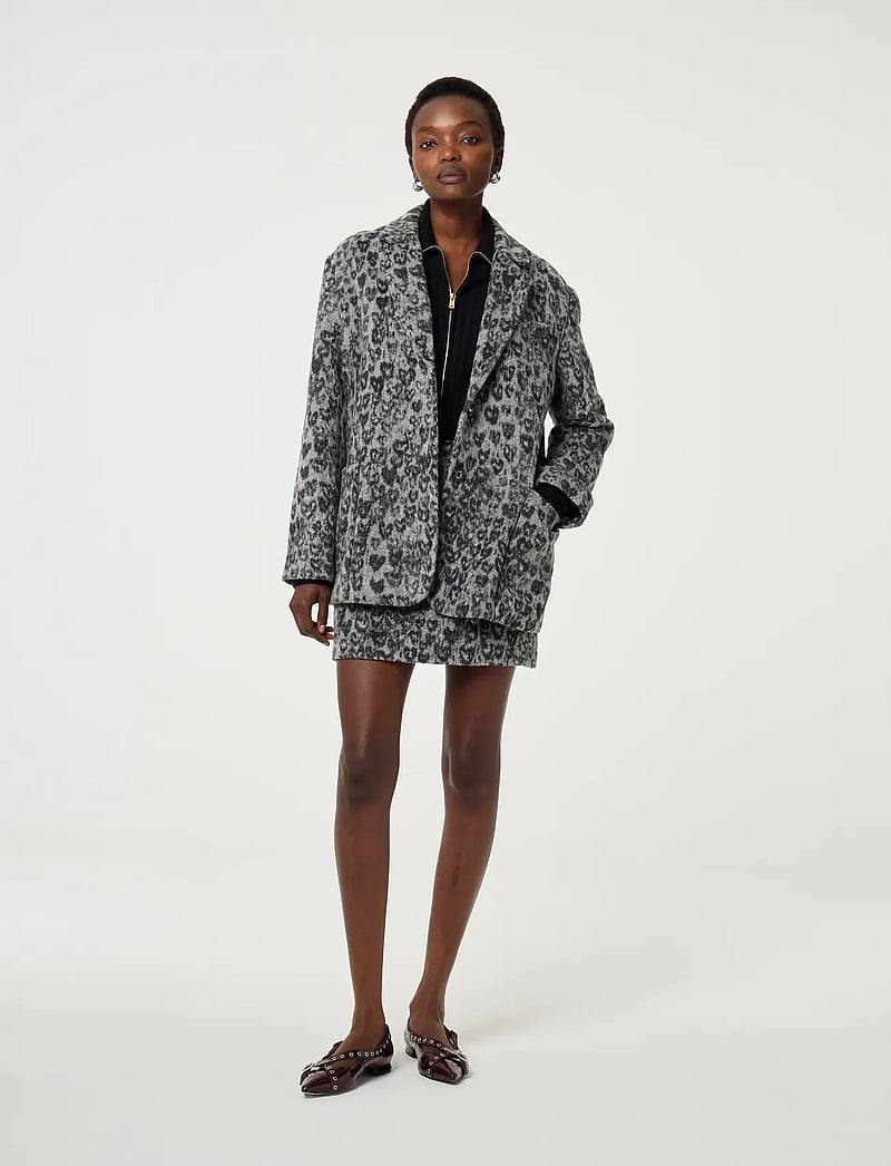 Fabienne Chapot - Henry Jacket - enkelknäppta kavajer - antra/black - 0