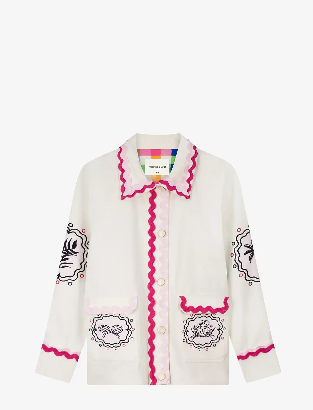 Fabienne Chapot - Melodie Embro Jacket - forårsjakker - cosy white - 1