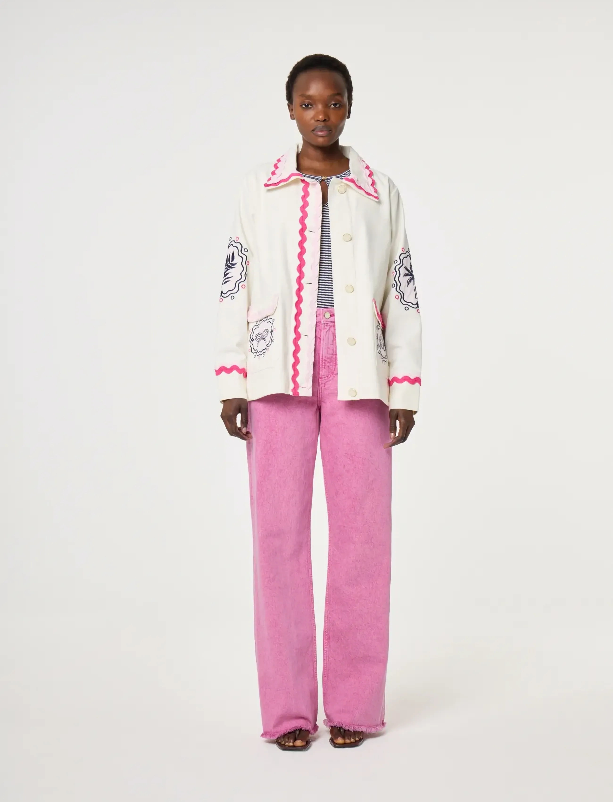 Fabienne Chapot Melodie Embro Jacket - Jacken - COSY WHITE / white