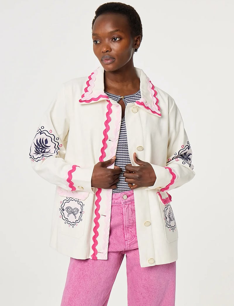 Fabienne Chapot - Melodie Embro Jacket - forårsjakker - cosy white - 2