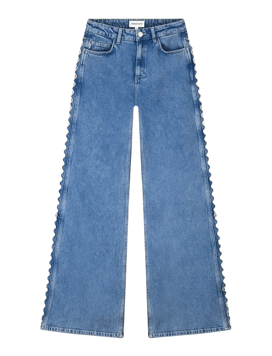 Fabienne Chapot - Thea Wide Leg Jeans - wide leg jeans - mid blue - 0