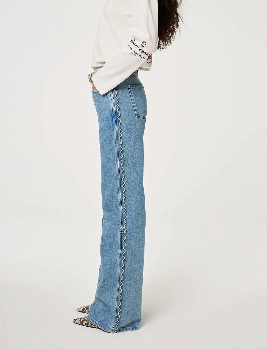 Fabienne Chapot - Thea Wide Leg Jeans - wide leg jeans - mid blue - 2