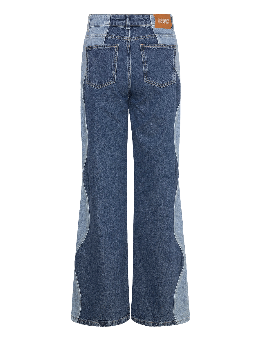 Fabienne Chapot - Thea Wavy Jeans - laia säärega teksad - wavy blue - 2
