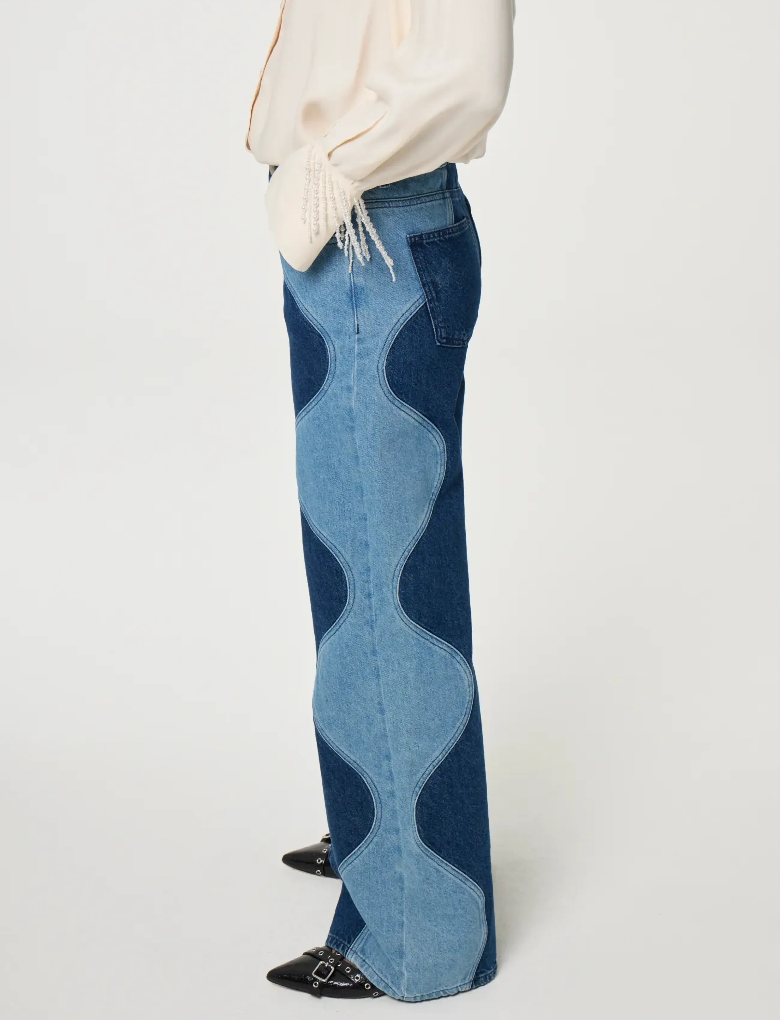 Fabienne Chapot - Thea Wavy Jeans - brede jeans - wavy blue - 4