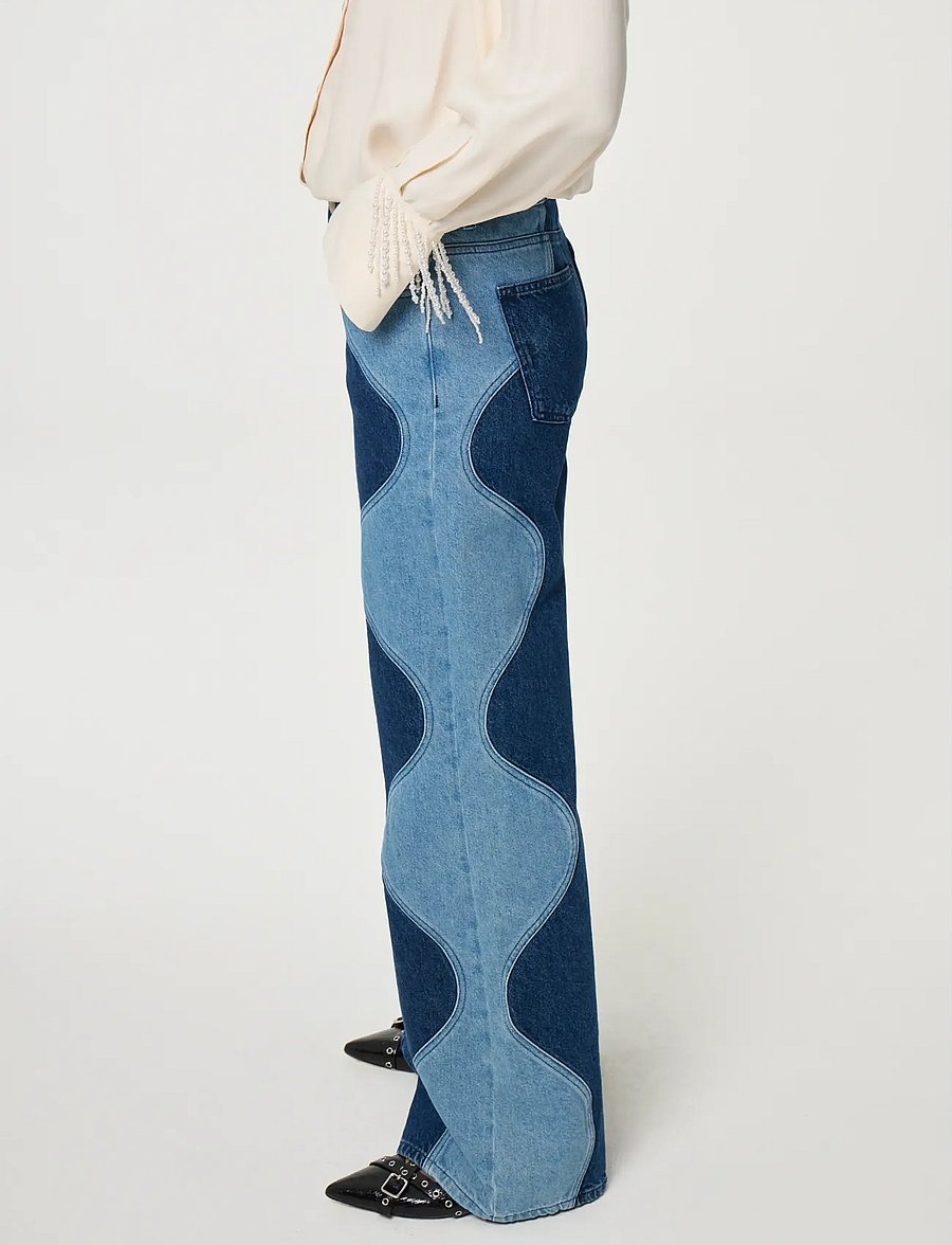 Fabienne Chapot - Thea Wavy Jeans - laia säärega teksad - wavy blue - 4