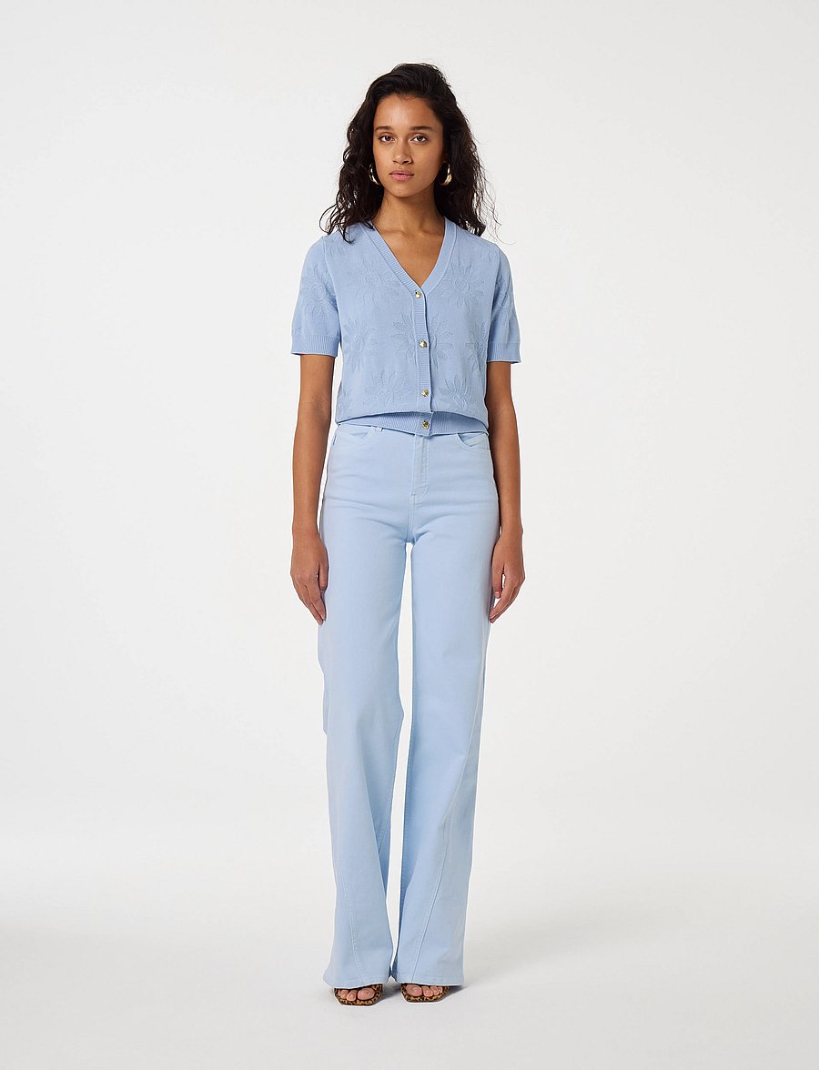 Fabienne Chapot - Bonnie Wide Leg Jeans - bukser med brede ben - pool blue - 2