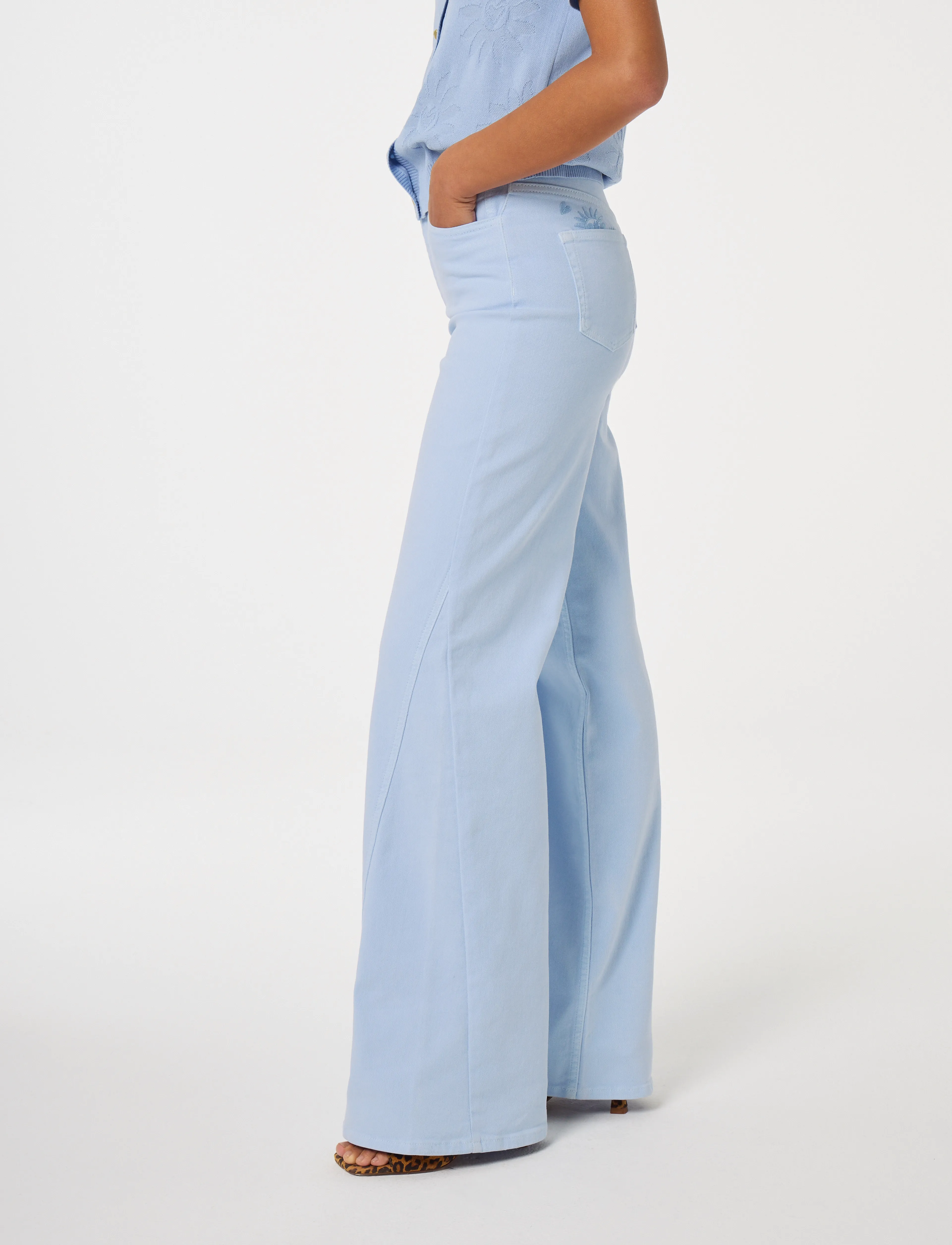 Fabienne Chapot - Bonnie Wide Leg Jeans - pool blue - 3