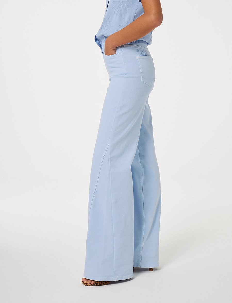 Fabienne Chapot - Bonnie Wide Leg Jeans - bukser med brede ben - pool blue - 3