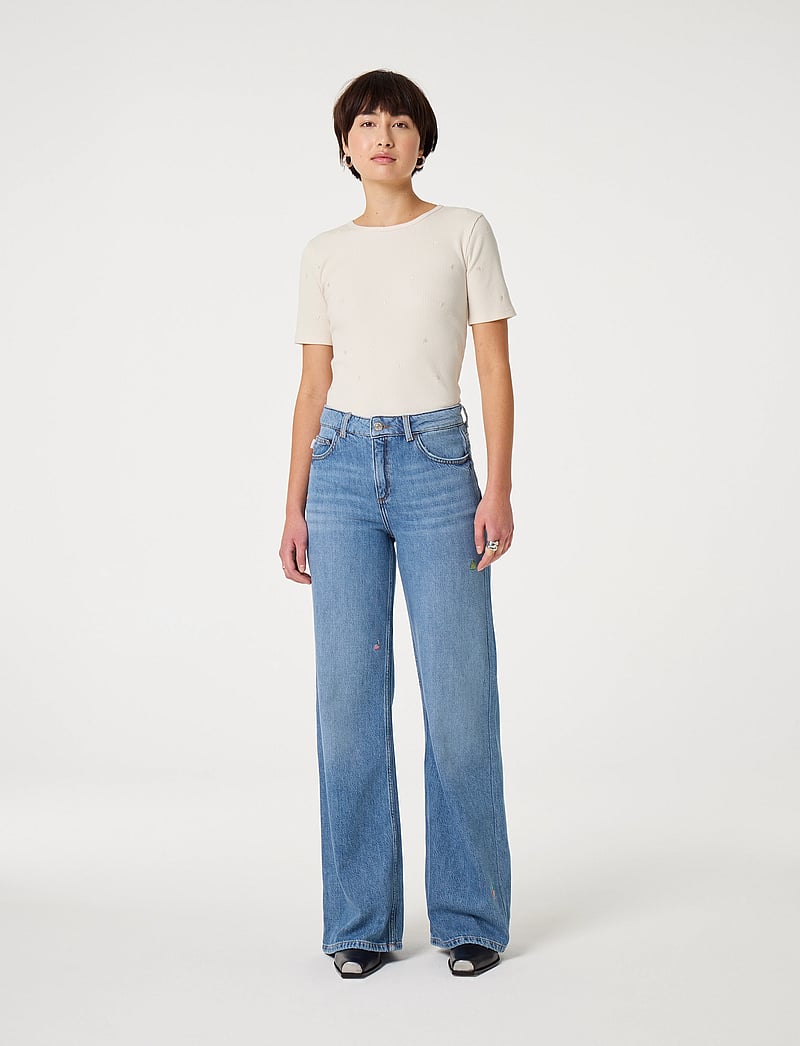 Fabienne Chapot - Thea Wide Leg Jeans - vida jeans - mid blue - 0
