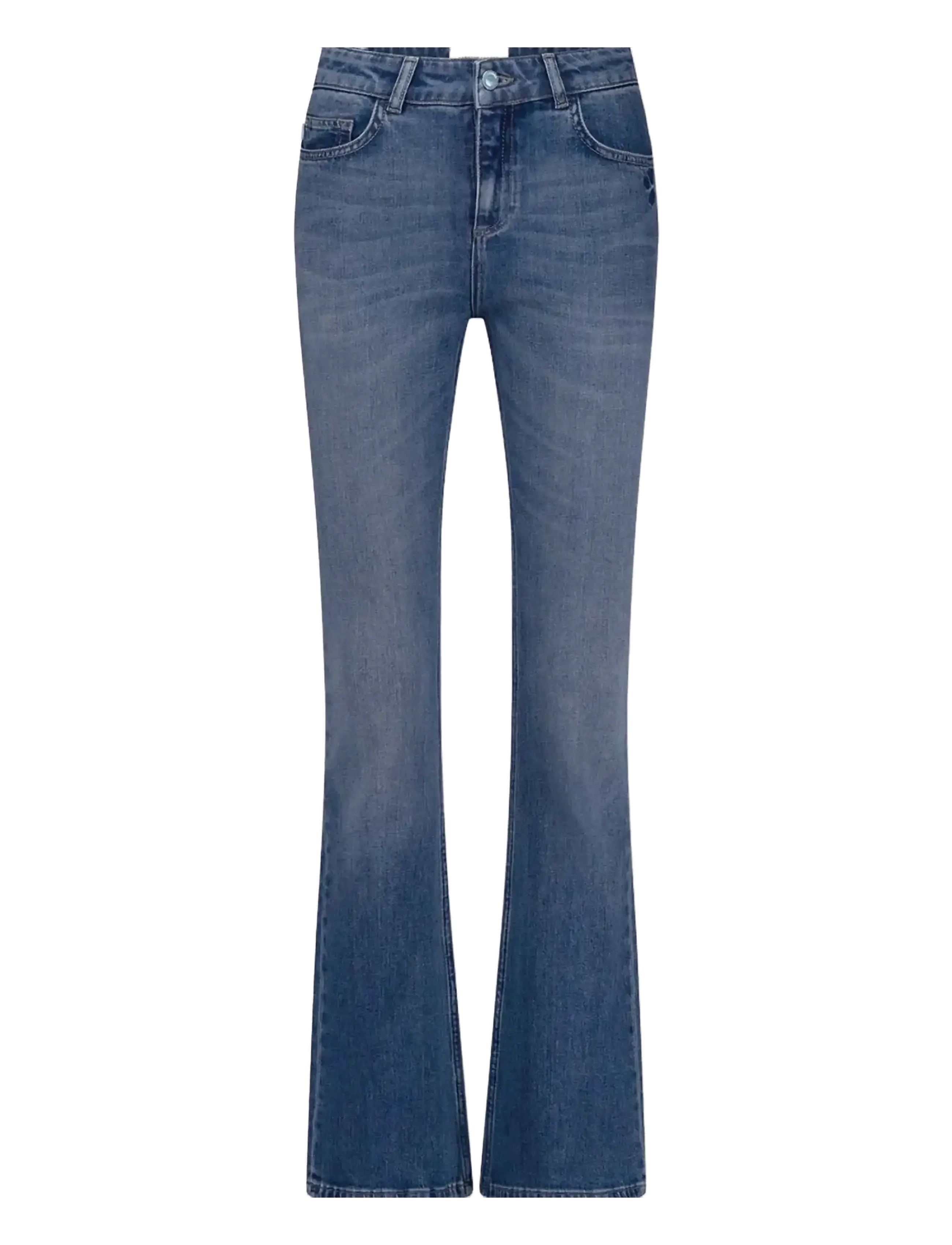 Fabienne Chapot Eva Flare Jeans - Officewear - MID BLUE / blue