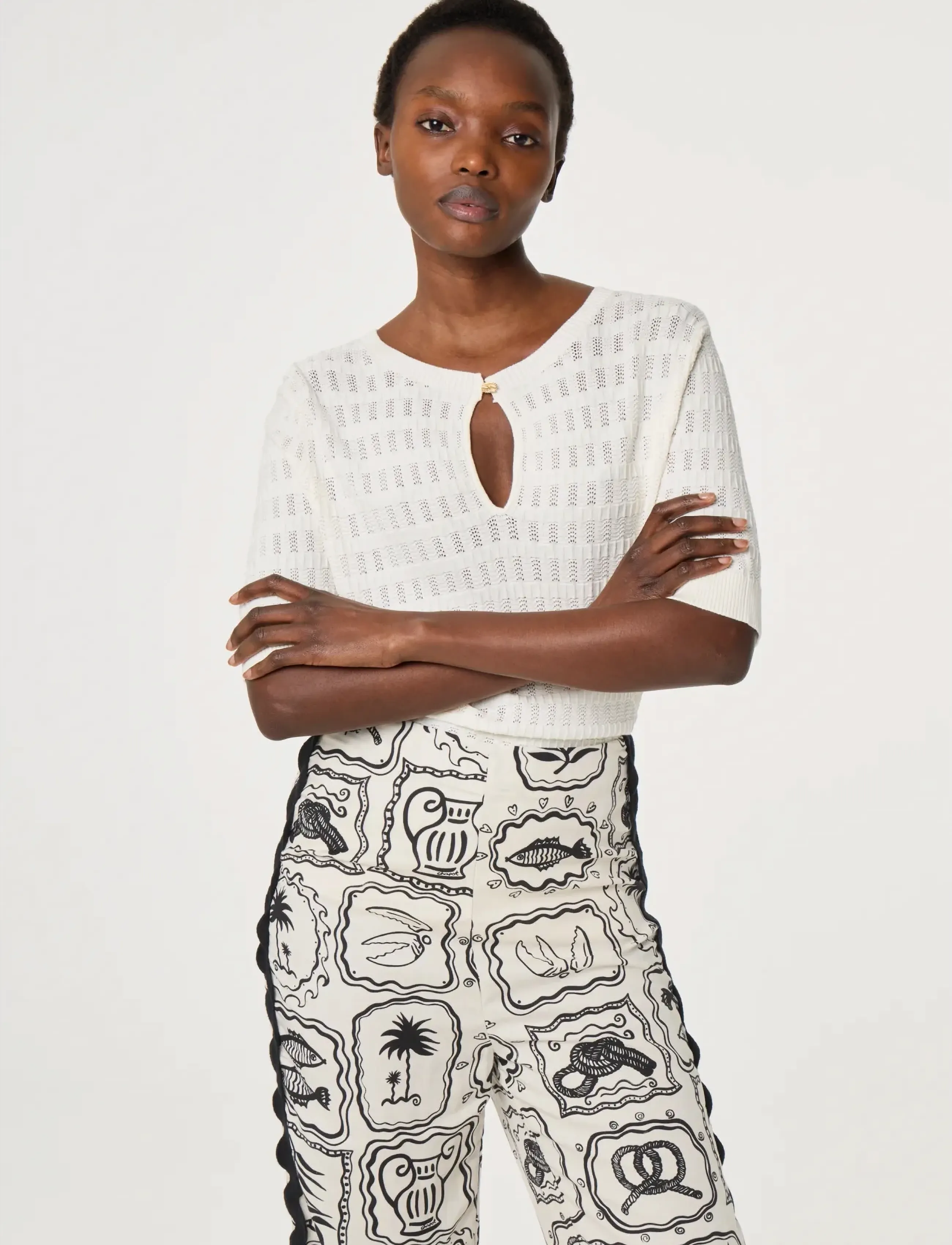 Fabienne Chapot - Masja Pullover - stickade tröjor - cosy white - 3
