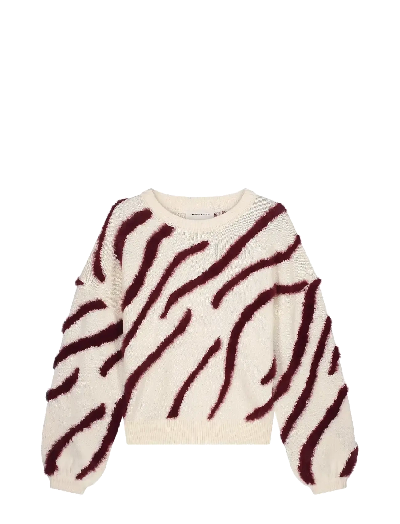 FABIENNE CHAPOT Zebra Pullover Cream - M - Damen