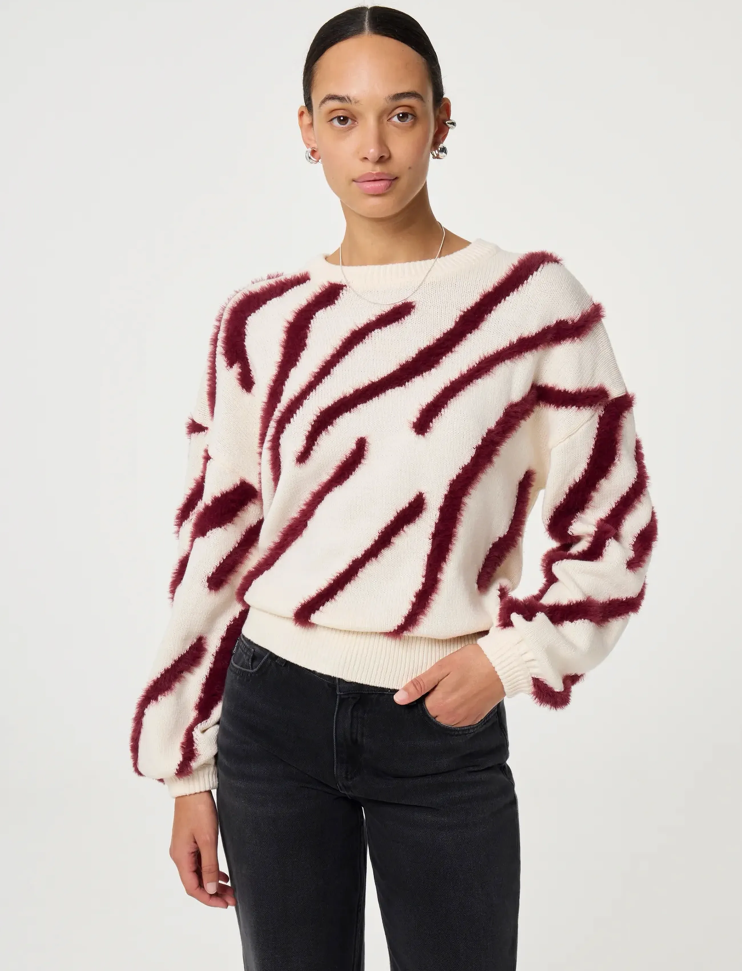 Fabienne Chapot - Zebra Pullover - swetry - cosy white - 2