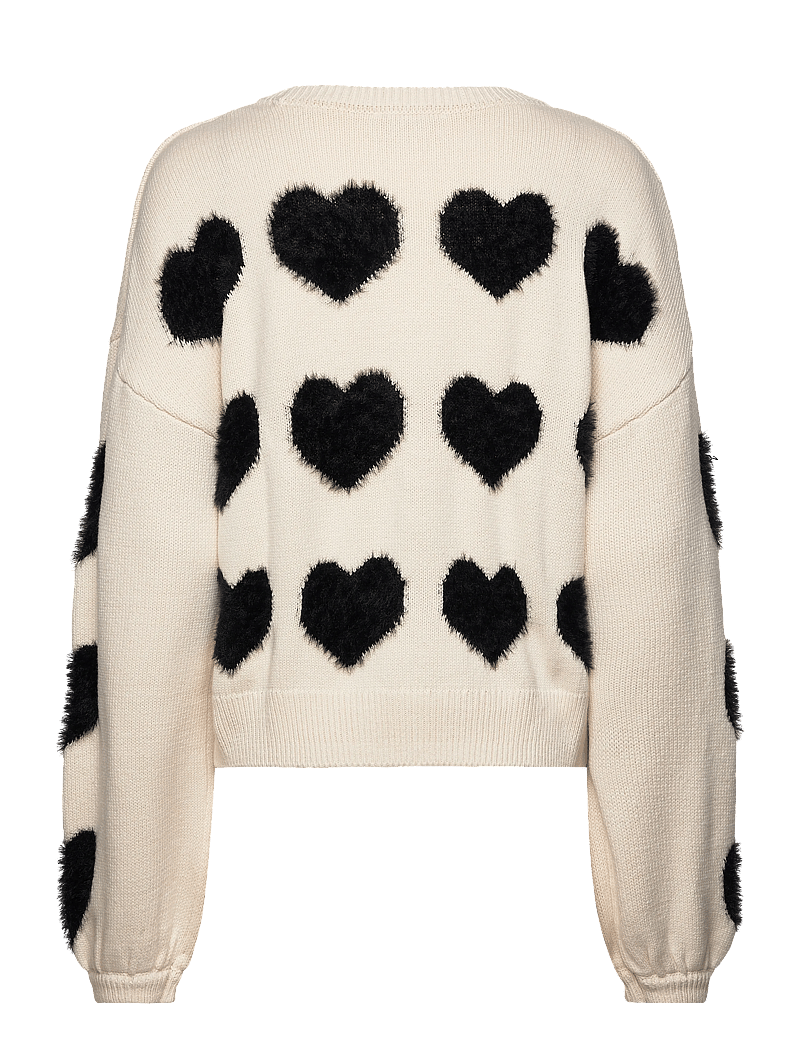 Fabienne Chapot - Heart Pullover - jumpers - cosy white/black ink - 2