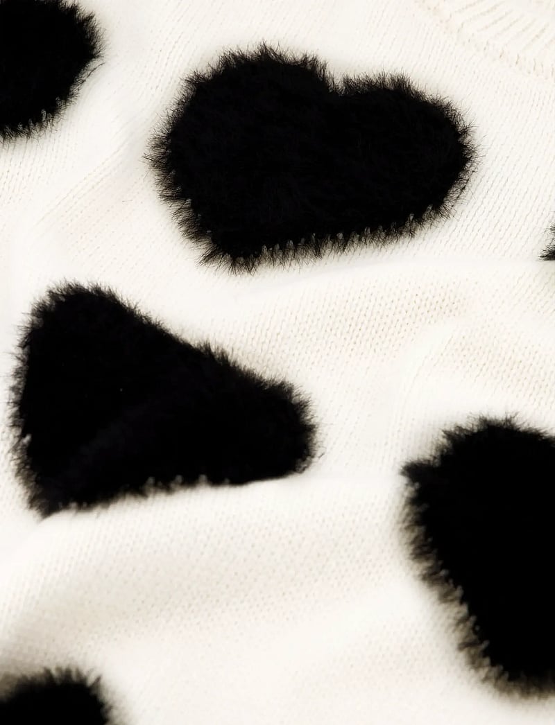 Fabienne Chapot - Heart Pullover - jumpers - cosy white/black ink - 5