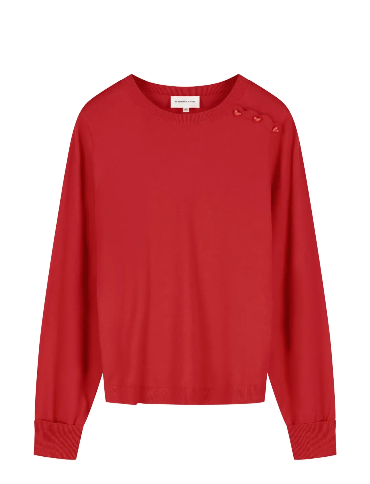 Fabienne Chapot Molly Cuff Pullover - Jumpers - RED HOT CHILLI / red